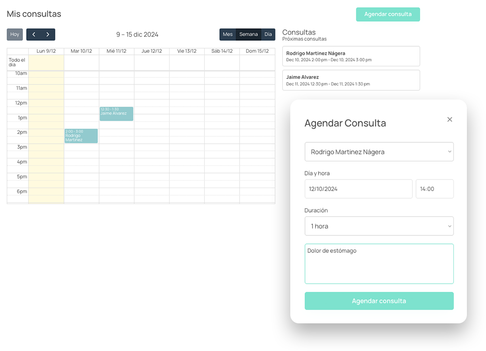 Docbloc Manejo de Agenda